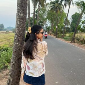 Chanderi Eco printed shirt